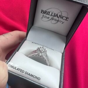 Silver Simulated Diamond Ring